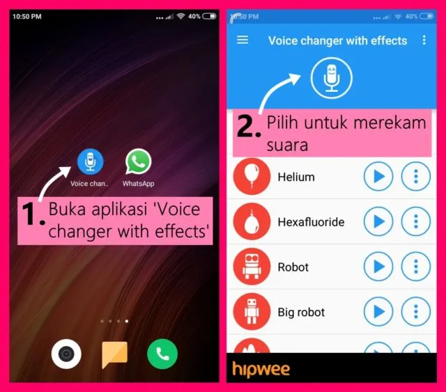 Cara Mengubah Suaramu Menjadi Suara Domba, Hantu, atau Alien. Kirim Pesan Whatsapp Jadi Makin Keren! 7