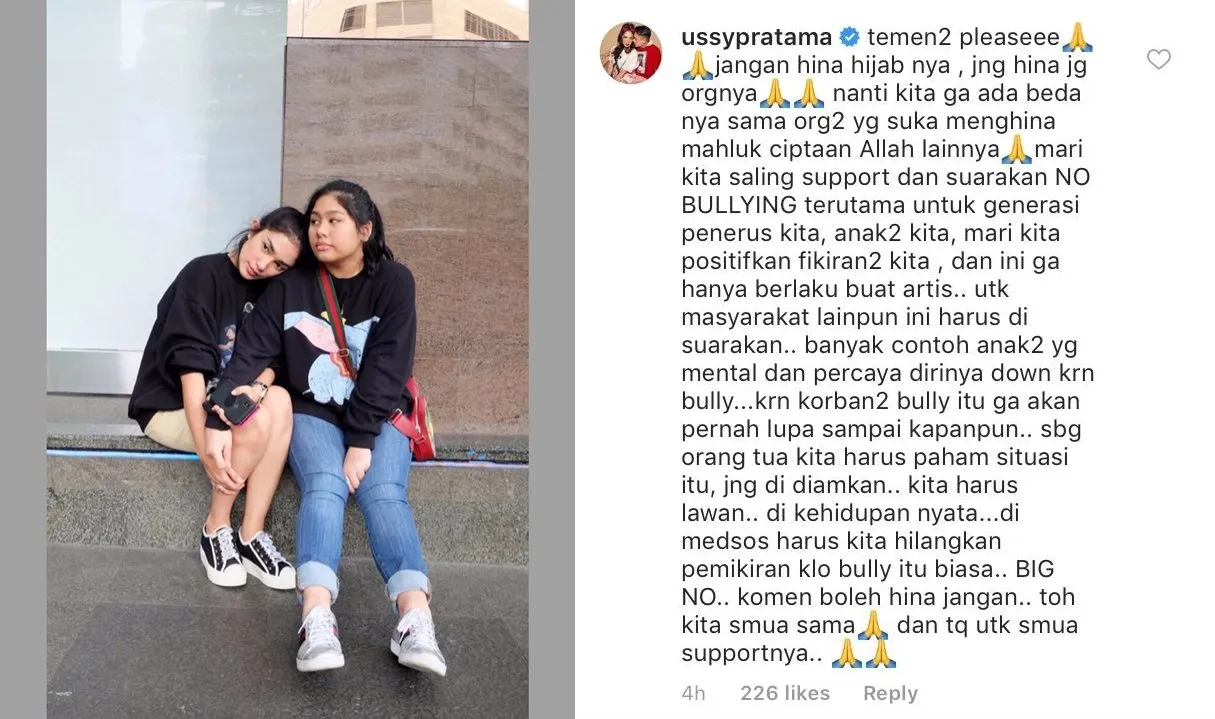 Muncul di Media, Perundung Anak Ussy Kena Bully Habis-Habisan oleh Warganet. Lah, Sama Aja dong? 4