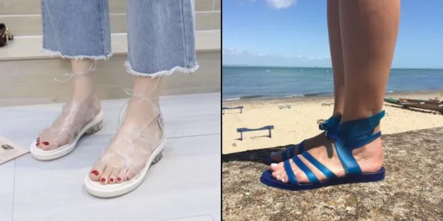 15+ Rupa-Rupa Tampilan Kece Sandal Jelly. Lapisannya Anti Air, Nggak Takut Kehujanan Lagi 24