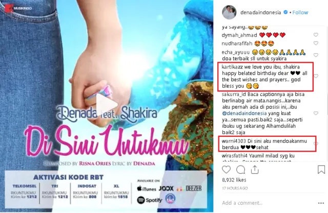 Denada Rayakan Ultah Putrinya dengan Ciptakan Lagu ‘Di Sini Untukmu’, Semangat ya Shakira! 5
