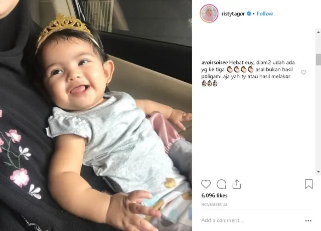 Klarifikasi Risty Tagor Soal Anak Ketiganya Tuai Dukungan Warganet. Wujud Saling Menghargai Nih! 6