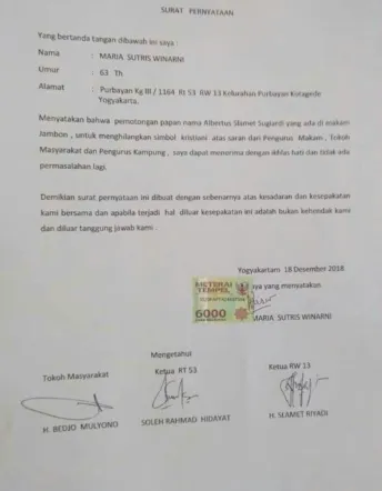 Kronologi Pemotongan Nisan Salib di Pemakaman Muslim Yogyakarta. Komnas HAM: Ini Menodai Toleransi 8
