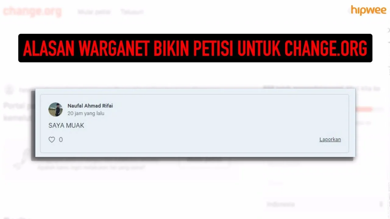Muncul Petisi Online buat Bubarkan Situs Petisinya, Warganet Punya Beragam Alasan untuk Tanda Tangan 27