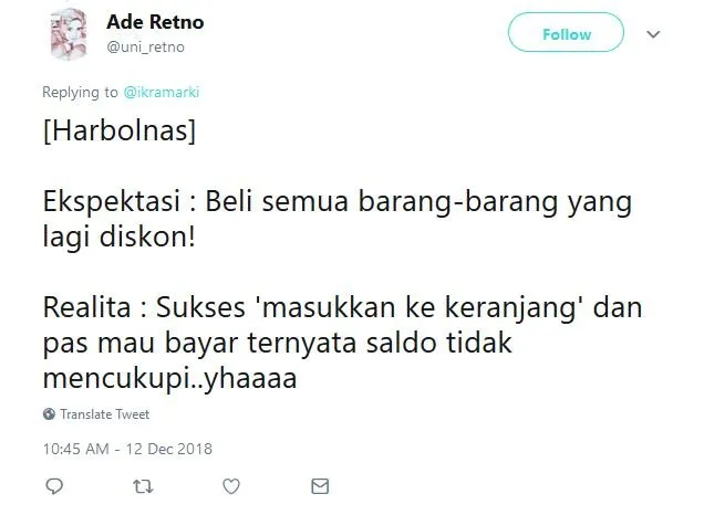 Selalu Ditunggu Tiap Tahun, ini 12 Ekspektasi vs Realitas Menyesakkan Harbolnas bagi Warganet. Kocak~ 19