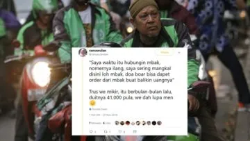 Lama Menunggu Dipertemukan Lagi dengan Penumpangnya, Cerita Driver Ojol ini Bikin Kita Ikut Bahagia