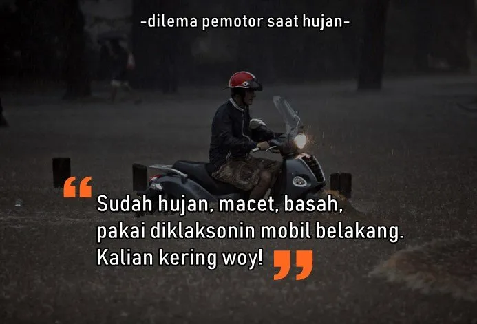 Selain Basah, 8 Masalah ini Pasti Dialami Pengendara Motor Saat Hujan. Sepele sih, Tapi Nyakitiiiin, kan? 10