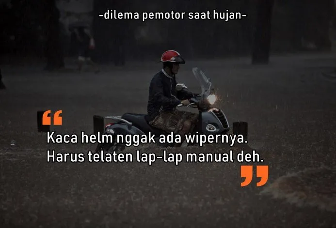 Selain Basah, 8 Masalah ini Pasti Dialami Pengendara Motor Saat Hujan. Sepele sih, Tapi Nyakitiiiin, kan? 12