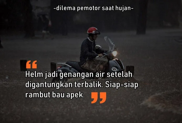 Selain Basah, 8 Masalah ini Pasti Dialami Pengendara Motor Saat Hujan. Sepele sih, Tapi Nyakitiiiin, kan? 14