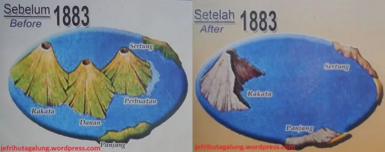 Pertumbuhan Anak Gunung Krakatau: Dari Lahir Tahun 1927, sampai Sekarang Hilang Dua Pertiganya 8