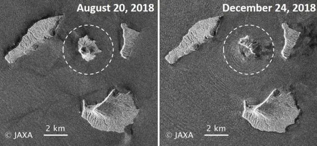 Pertumbuhan Anak Gunung Krakatau: Dari Lahir Tahun 1927, sampai Sekarang Hilang Dua Pertiganya 11