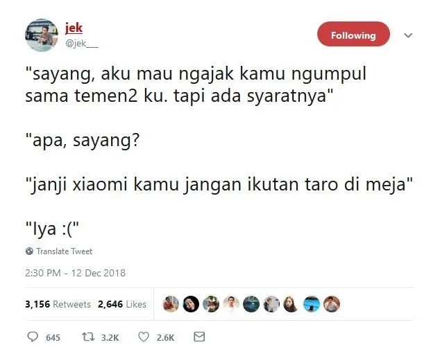 13 Syarat Kocak dari Pacar, Kalau Kamu Pengen Diajak Nongkrong Bareng Temen-Temennya. Kebiasaan Sih~ 14