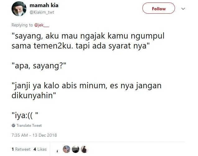 13 Syarat Kocak dari Pacar, Kalau Kamu Pengen Diajak Nongkrong Bareng Temen-Temennya. Kebiasaan Sih~ 26