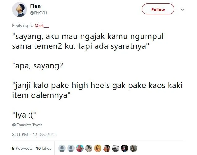 13 Syarat Kocak dari Pacar, Kalau Kamu Pengen Diajak Nongkrong Bareng Temen-Temennya. Kebiasaan Sih~ 25