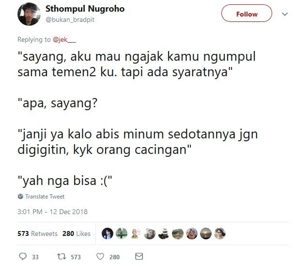 13 Syarat Kocak dari Pacar, Kalau Kamu Pengen Diajak Nongkrong Bareng Temen-Temennya. Kebiasaan Sih~ 20