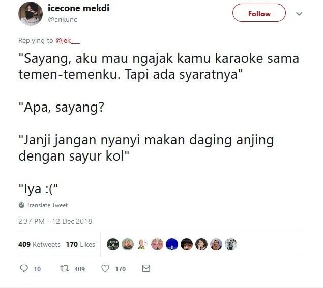 13 Syarat Kocak dari Pacar, Kalau Kamu Pengen Diajak Nongkrong Bareng Temen-Temennya. Kebiasaan Sih~ 21