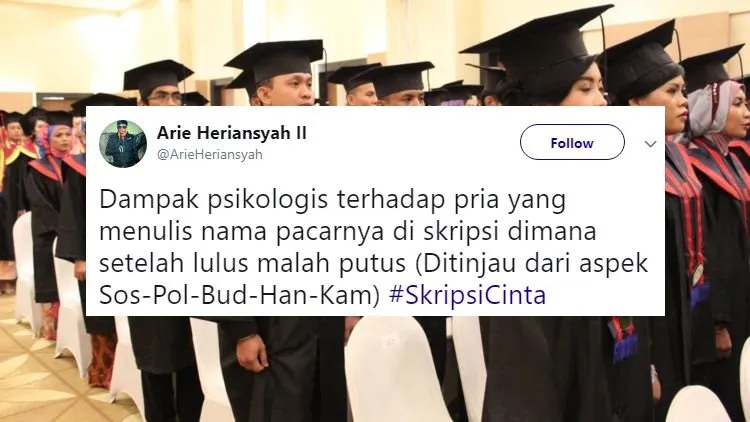 13 Pilihan Judul Skripsi Ilmiah nan Baper Ala Warganet. Hmm, Kalau Urusan Hati kok Cepet, Ya! 19