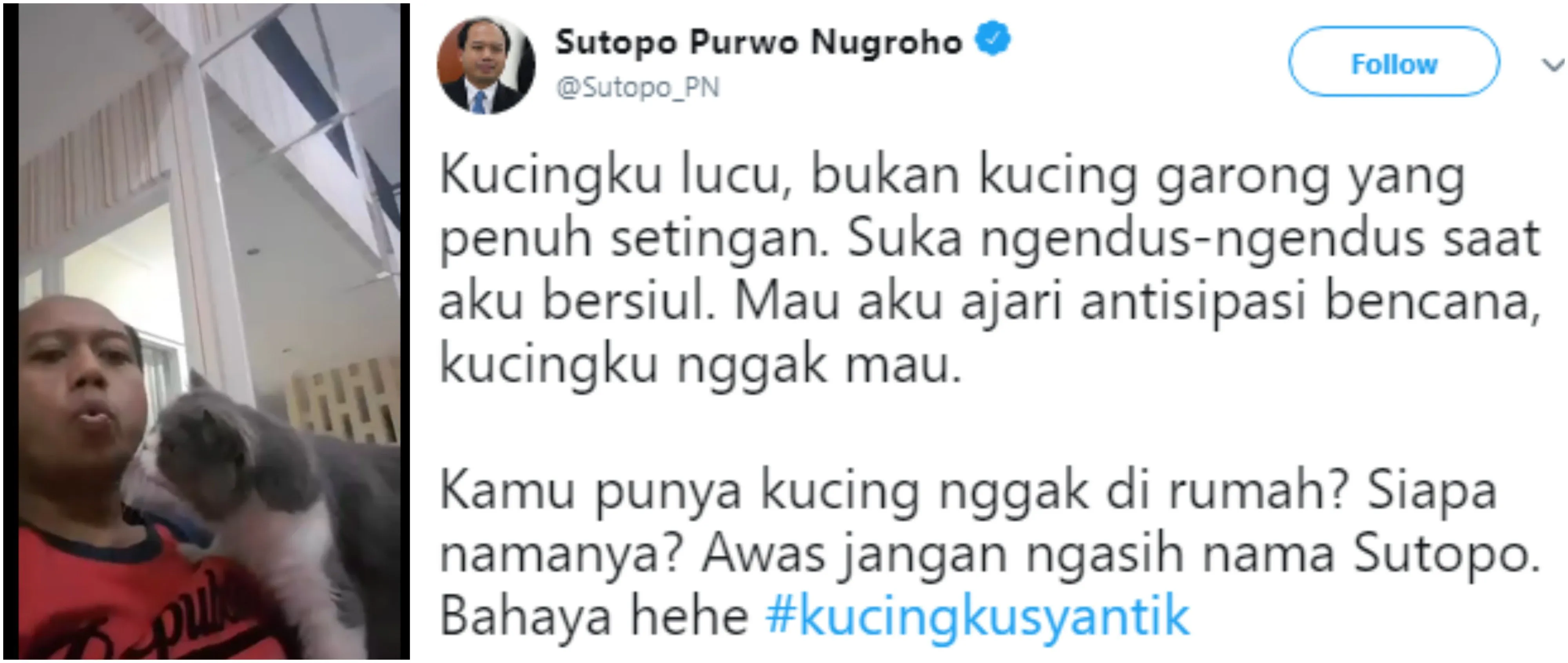 9 Petuah Kocak dan Bikin Baper ala Pak Sutopo. Yang Penting sih Tetap Informatif buat Semua Orang 12