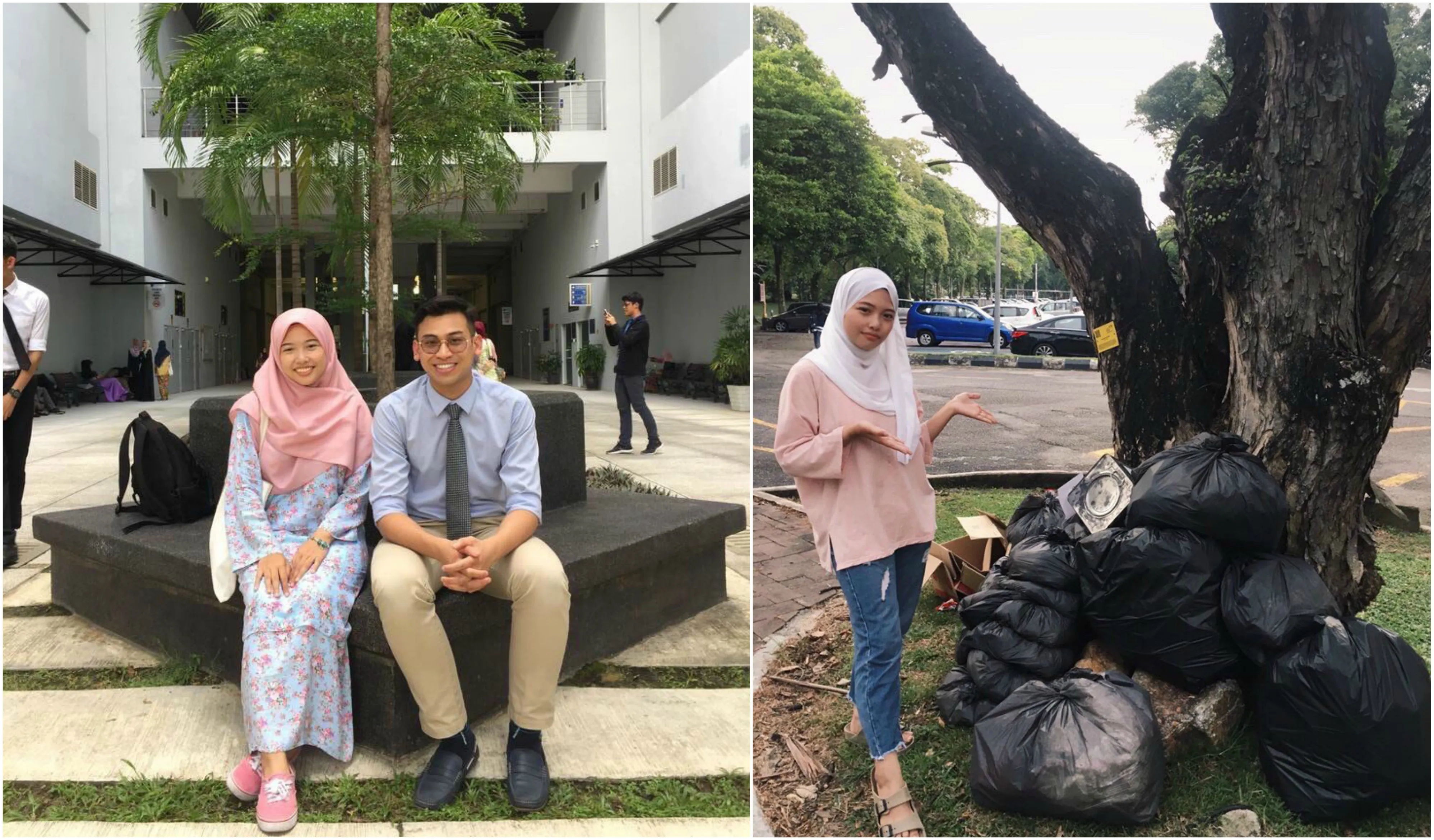 Meski Sudah Putus, Cewek ini Ikuti Tantangan Foto Awal dan Akhir Tahun Bareng Pacar. Hasilnya Kocak! 5