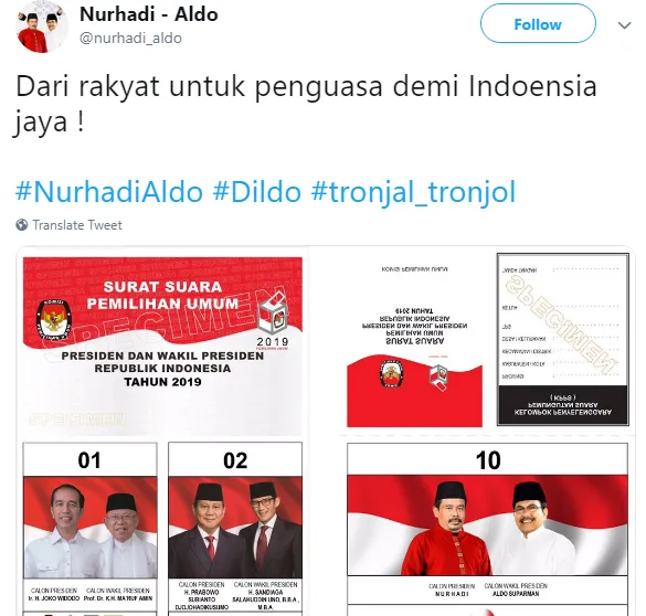 10 Kutipan Ngawur Maha Asyik dari Paslon Fenomenal Nurhadi-Aldo. Jadi Kamu Bakal Coblos yang Mana? 15