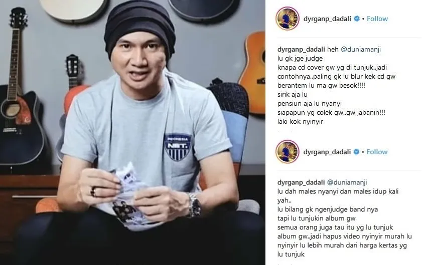 Albumnya Dipakai untuk Bahan Perbandingan dengan Milik Rizky Febian, Band 'Dadali' Tuntut Video Anji 4