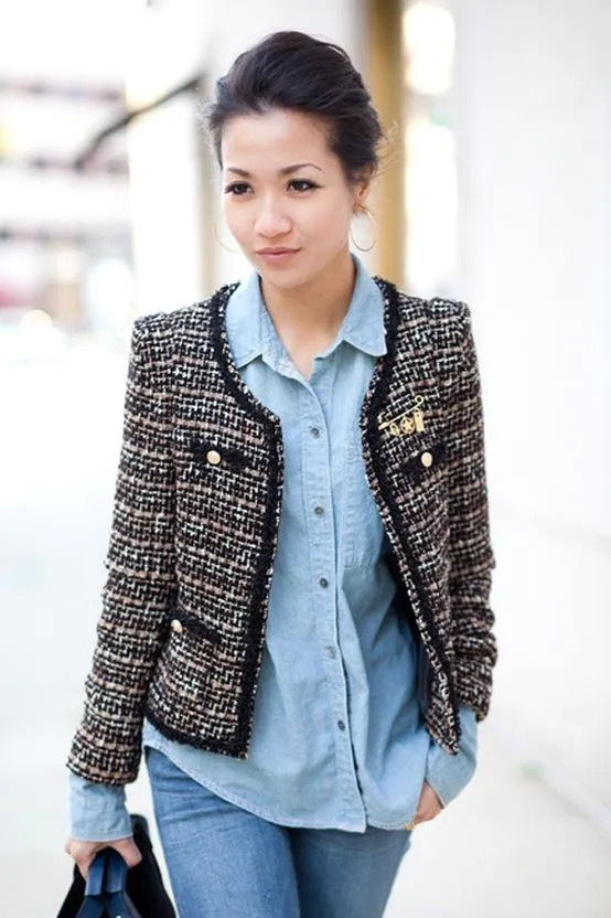 Yuk Ngantor atau Ngampus dengan 11 Ide Padu Padan Tweed Blazer Ini! Klasiknya Dapat, Elegan Sudah Pasti 18