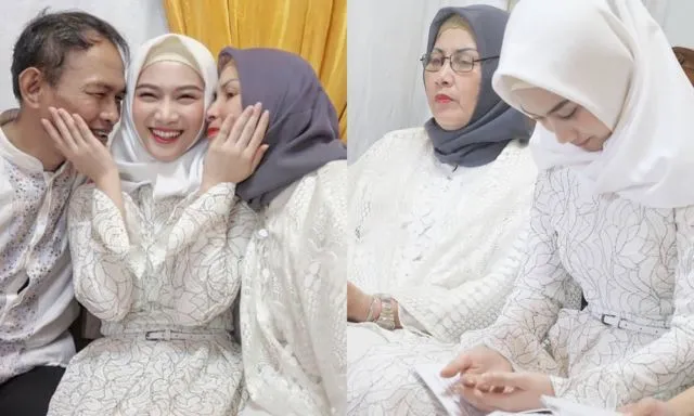 Tampil Cantik Saat Pengajian Sebelum Pernikahan, 7 Busana Seleb Ini Layak Jadi Sontekan 8