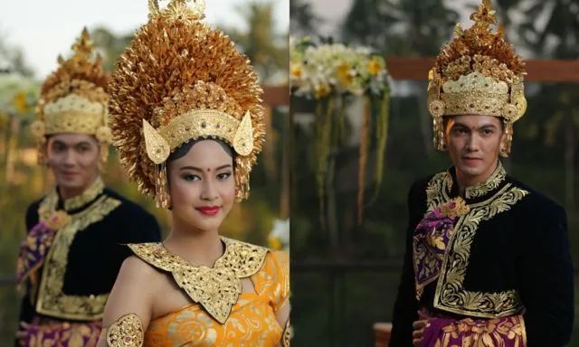 10 Inspirasi Penampilan Mempelai dalam Balutan Busana Pernikahan Khas Bali. Pesonanya Paripurna! 12