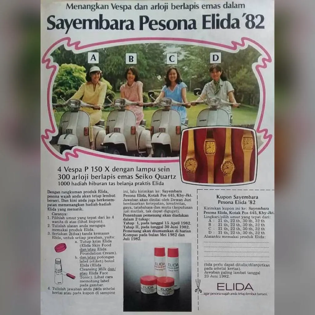 Intip Standar Cantik dan Tampan Zaman Bahela Lewat 10 Poster Iklan Jadul ini deh. Beda Banget~ 16