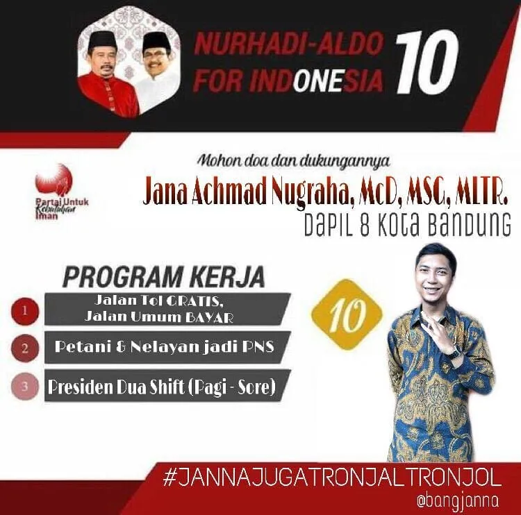 10+ Kontribusi Kreatif dari Warganet Demi Nyaleg buat Pemenangan Nurhadi-Aldo. Bisa Menang Telak nih! 12