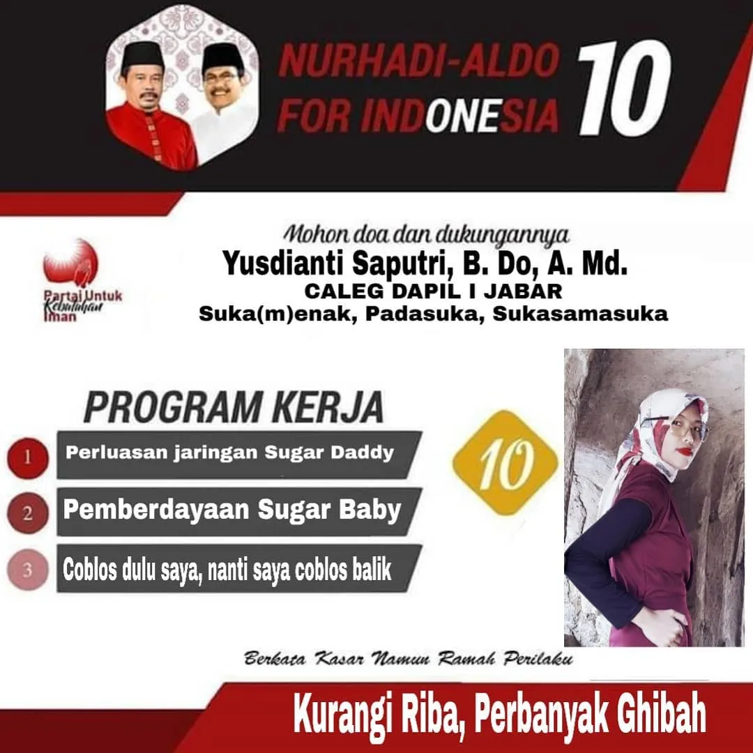 10+ Kontribusi Kreatif dari Warganet Demi Nyaleg buat Pemenangan Nurhadi-Aldo. Bisa Menang Telak nih! 20