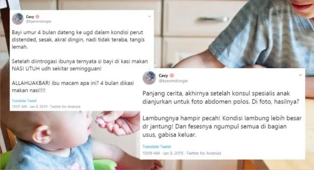 Kisah Pilu Bayi 4 Bulan yang Meninggal Akibat Diberi Makan Nasi Utuh di Saat Ususnya Belum Siap. Prihatin :( 5
