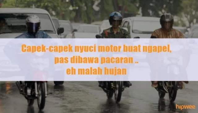 11 Hal yang Ada di Pikiran Pengendara Motor Saat Turun Hujan. Keselnya Sampe Bikin Basah Kuyup~ 22