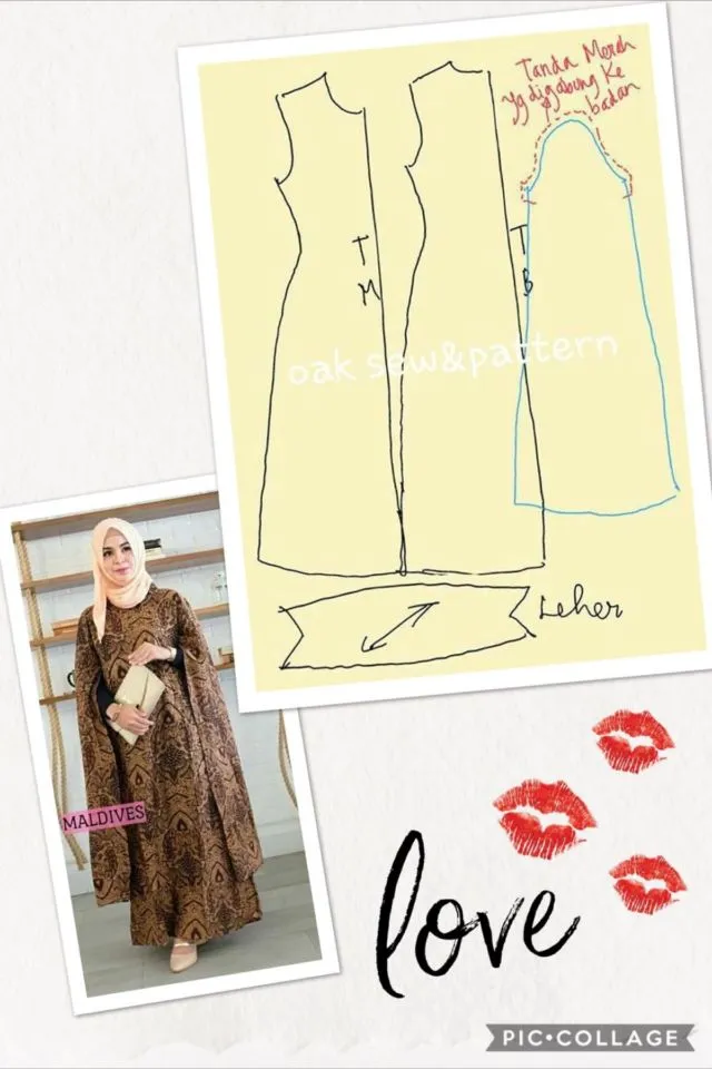 11 Model Kebaya Modern Lengkap Terbaru dan Pola Jahitannya 18