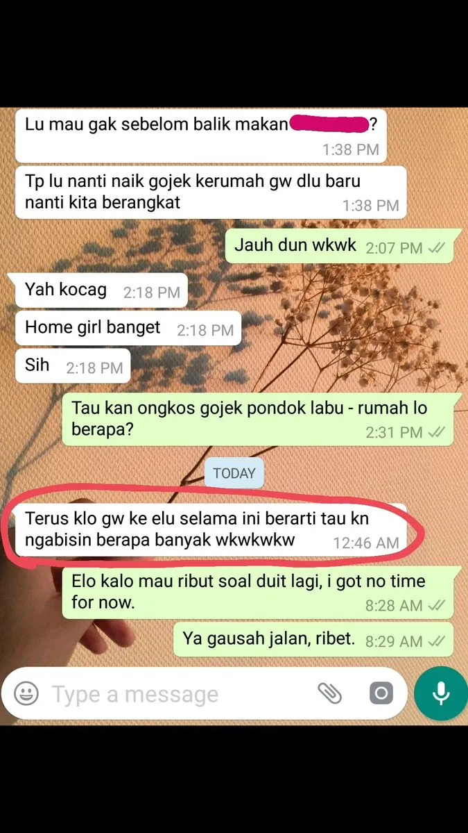 Curhat Soal Gebetan yang Ogah Jemput, Warganet ini Malah Dibilang Pasangan Pelit. Perhitungan sih~ 4