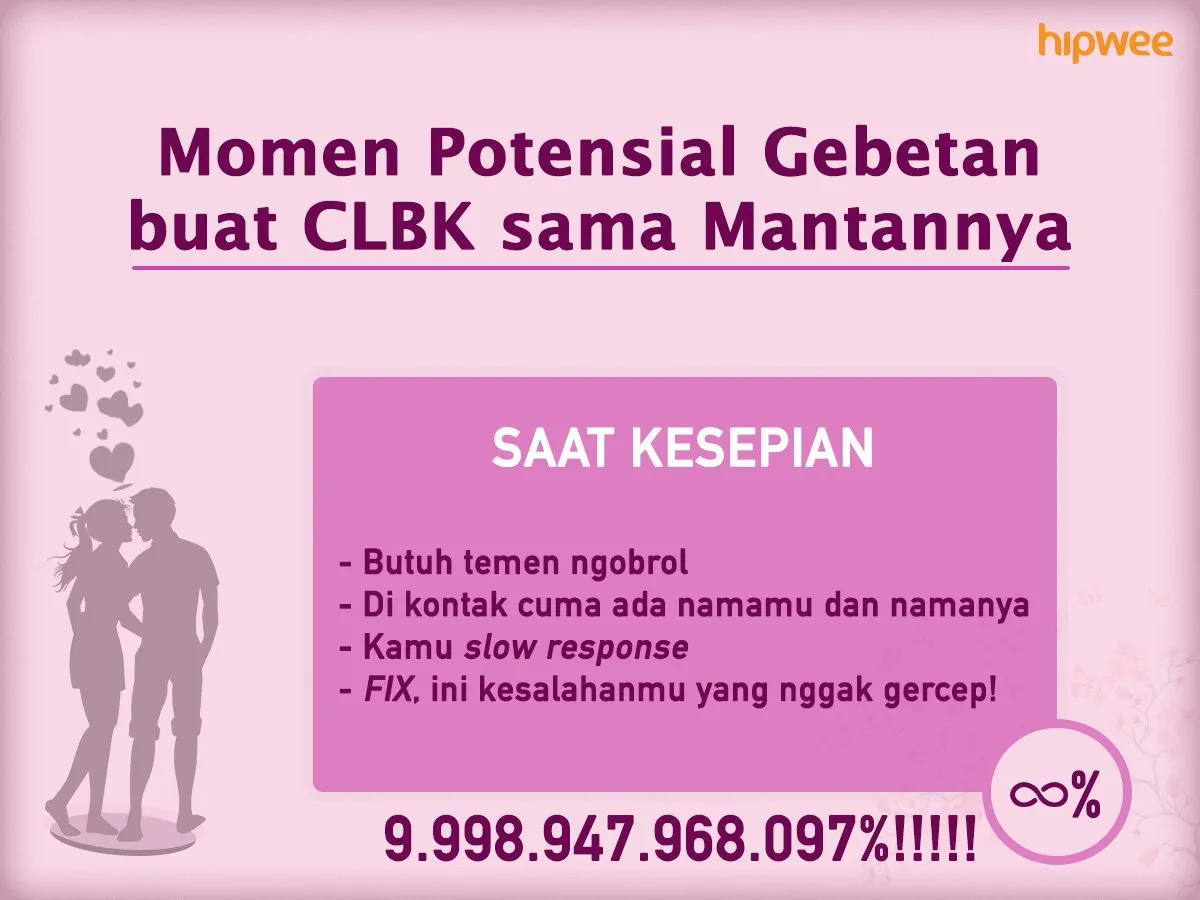 9+ Momen Potensial yang Bisa Bikin CLBK. Perlu Kamu Antisipasi nih, Biar Gebetan Nggak Balikan~ 19