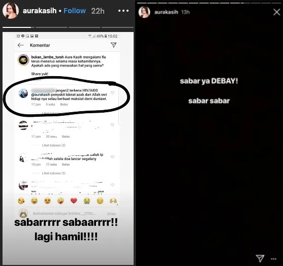 Sedang Hamil, Aura Kasih Dituduh Kena HIV. Untung, Warganet Ikut Menghiburnya dengan Doa 6