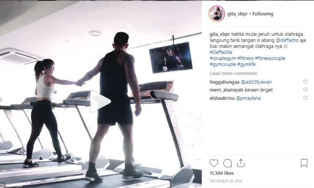 Romantisme Daffa-Gita, Pasangan Motivator Kesehatan Buat Kaum Muda 8