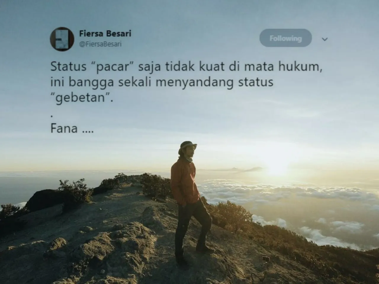 14 Bukti Sambatnya Fiersa Besari yang Masih Juga Layak Jadi Quotes Harianmu. Bener Juga nih, Bung! 16