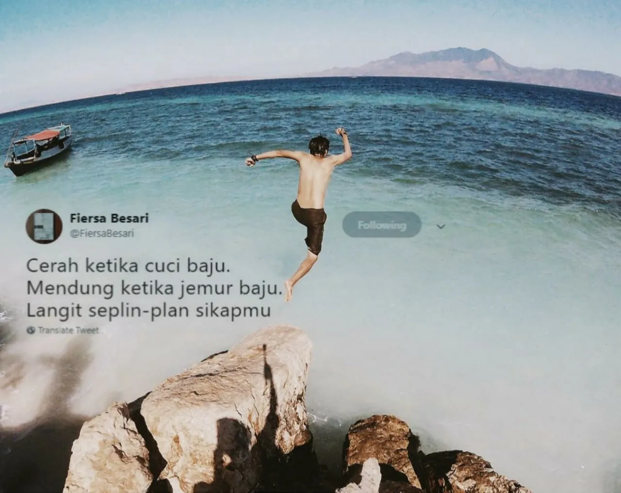 14 Bukti Sambatnya Fiersa Besari yang Masih Juga Layak Jadi Quotes Harianmu. Bener Juga nih, Bung! 19