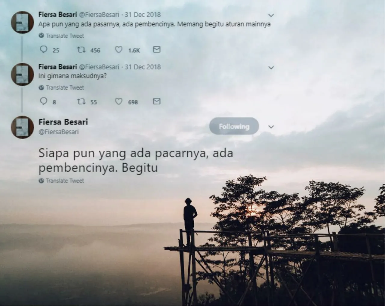 14 Bukti Sambatnya Fiersa Besari yang Masih Juga Layak Jadi Quotes Harianmu. Bener Juga nih, Bung! 22