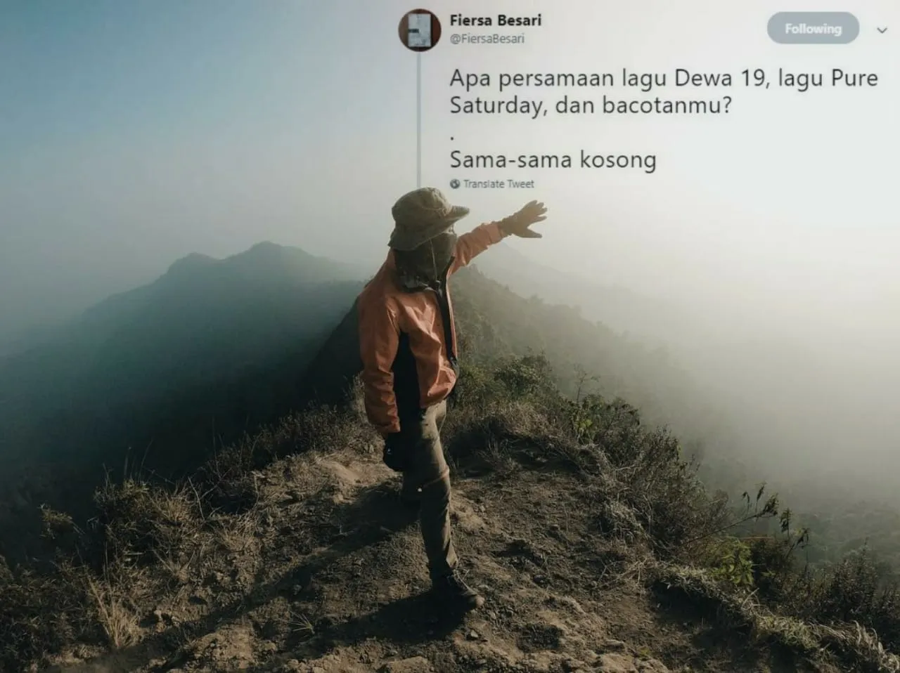 14 Bukti Sambatnya Fiersa Besari yang Masih Juga Layak Jadi Quotes Harianmu. Bener Juga nih, Bung! 23