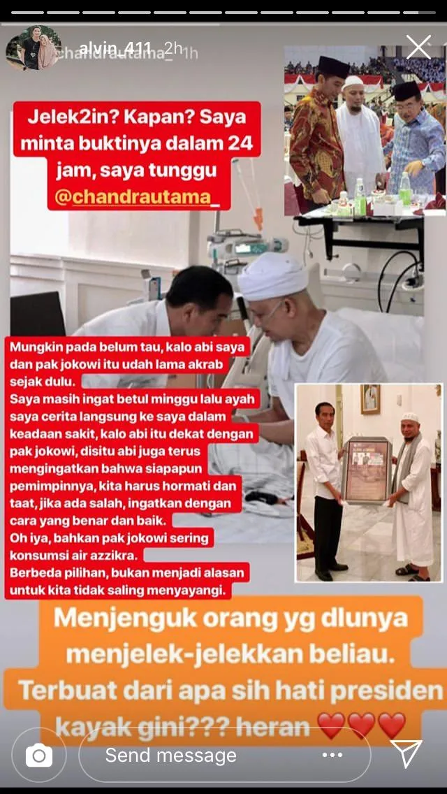 Ustad Arifin Ilham Dijenguk Jokowi, Warganet Justru Menuduh Macam-Macam. Gini Katanya... 4