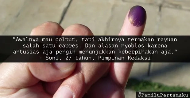 10 Nostalgia Pengalaman Pemilu Pertama yang Seringkali Kocak. Maklum 'Kan Masih Pemula 16