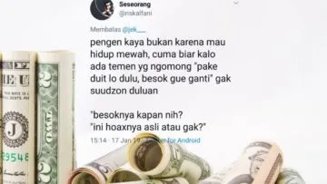 12 Motivasi Sobat Missqueen Pengen Jadi Orang Kaya. Nggak Melulu Soal Mobil Mewah dan Rumah Megah~