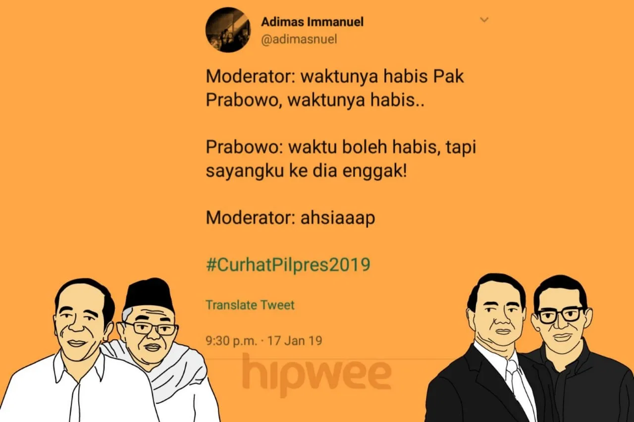 14 Plot Twist Absurd dari Debat Capres Semalam. Selalu Ada Kaum Selow yang Ngelawak di Segala Kondisi~ 15