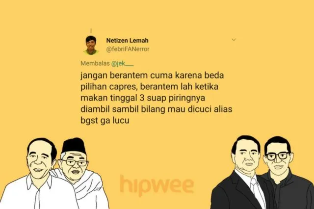Berantem Gara-gara Beda Pilihan Capres itu Nggak Keren. Kalau 15 Hal Sepele ini sih Boleh deh, Yha~ 23