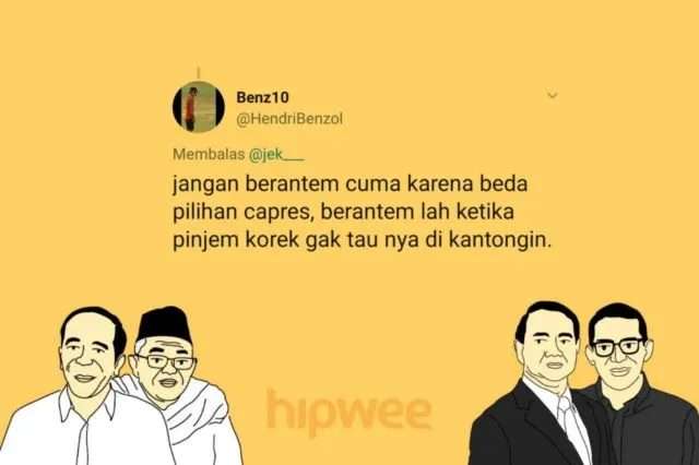 Berantem Gara-gara Beda Pilihan Capres itu Nggak Keren. Kalau 15 Hal Sepele ini sih Boleh deh, Yha~ 17