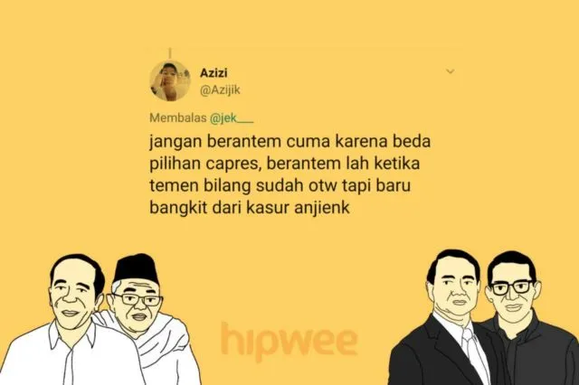 Berantem Gara-gara Beda Pilihan Capres itu Nggak Keren. Kalau 15 Hal Sepele ini sih Boleh deh, Yha~ 19