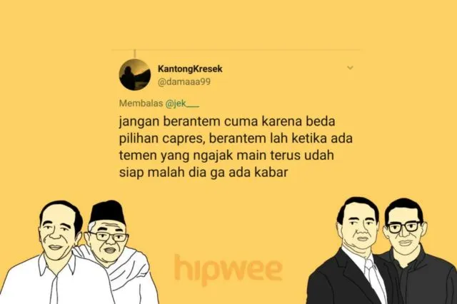 Berantem Gara-gara Beda Pilihan Capres itu Nggak Keren. Kalau 15 Hal Sepele ini sih Boleh deh, Yha~ 24