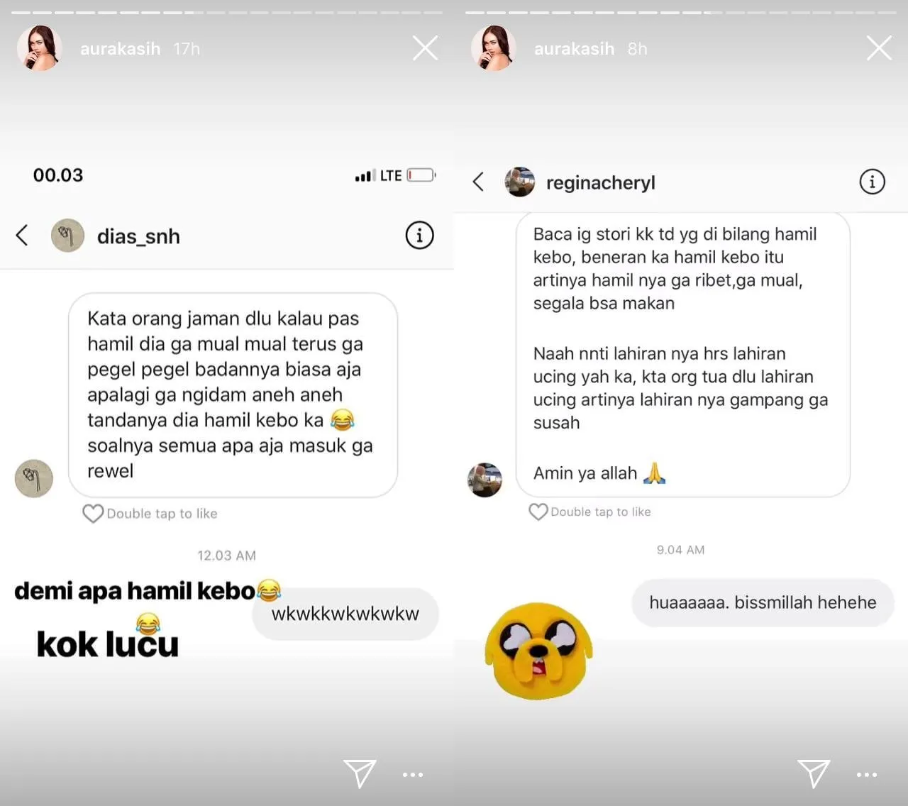 Bagikan Pengalaman Hamilnya Lewat Cara Ini, Aura Kasih Malah Dibilang 'Hamil Kebo' 5